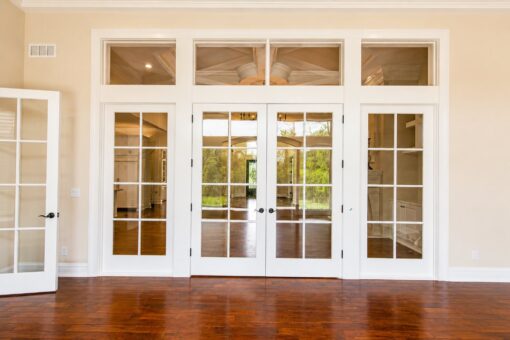 Bella Casa custom home in Mequon by Kingfogl – sunroom french doors
