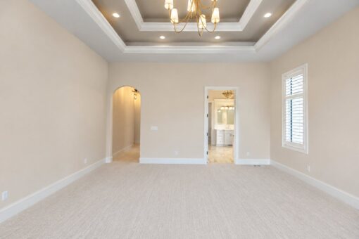 Bella Casa custom home in Mequon by Kingfogl – primary bedroom view 2