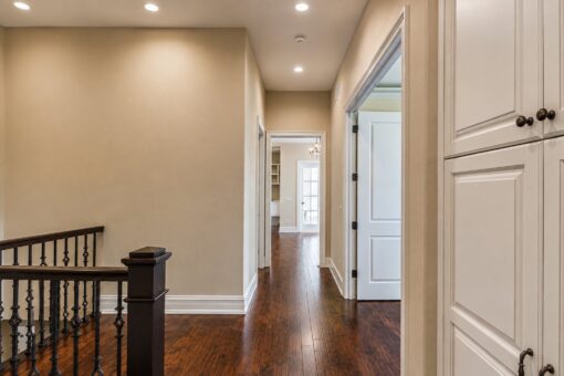 Bella Casa custom home in Mequon by Kingfogl – bedroom hallway