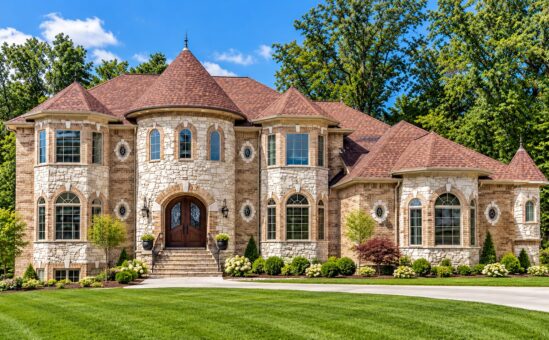 Brandywine custom home in Brookfield by Kingfogl – front elevation