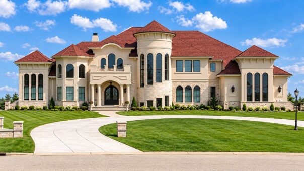 Callista custom home in Brookfield by Kingfogl – front elevation