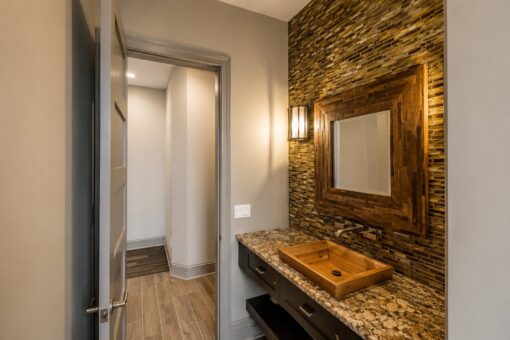 Compton custom home in Brookfield by Kingfogl – 1st floor - powder room - view 1