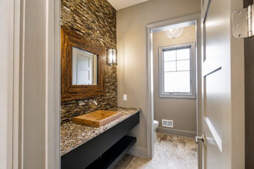 Compton custom home in Brookfield by Kingfogl – 1st floor - powder room - view 2