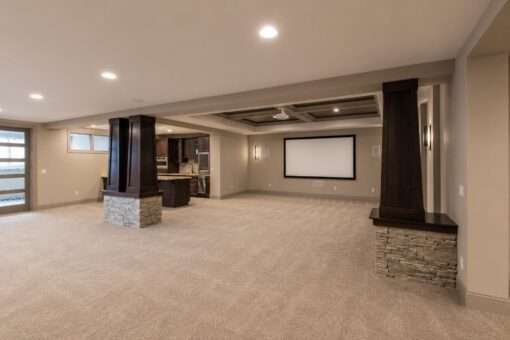 Compton custom home in Brookfield by Kingfogl – basement - home theater - view 2