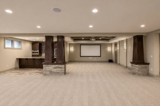 Compton custom home in Brookfield by Kingfogl – basement - home theater - view 3