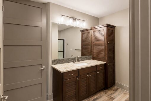 Compton custom home in Brookfield by Kingfogl – basement - bathroom