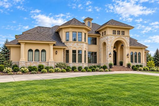 Edington custom home in Brookfield by Kingfogl – front elevation