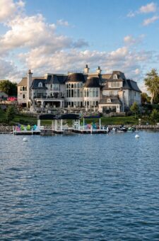 Gatsby custom home in Oconomowoc by Kingfogl – exterior - lakefront from the water