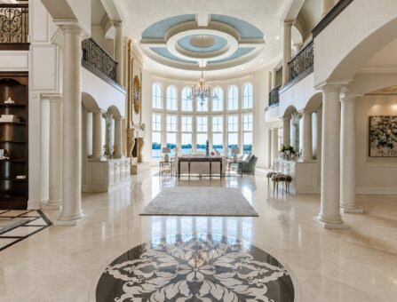 Gatsby custom home in Oconomowoc by Kingfogl – 1st floor - foyer rotunda