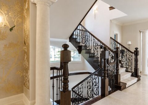 Gatsby custom home in Oconomowoc by Kingfogl – 1st floor - grand staircase - view 2