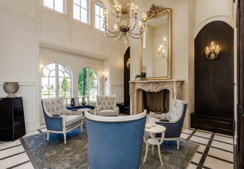 Gatsby custom home in Oconomowoc by Kingfogl – 1st floor - library - view 2
