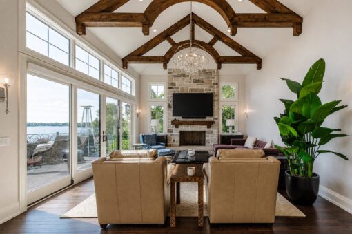 Gatsby custom home in Oconomowoc by Kingfogl – 1st floor - family room