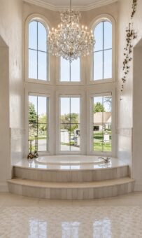 Gatsby custom home in Oconomowoc by Kingfogl – 1st floor - primary bath tub