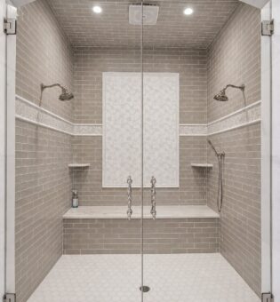 Gatsby custom home in Oconomowoc by Kingfogl – 1st floor - primary shower - view 1