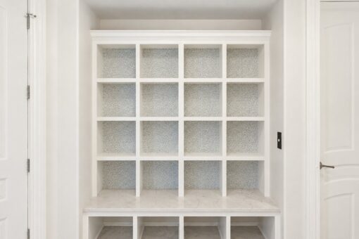 Gatsby custom home in Oconomowoc by Kingfogl – 1st floor - mudroom cubbies