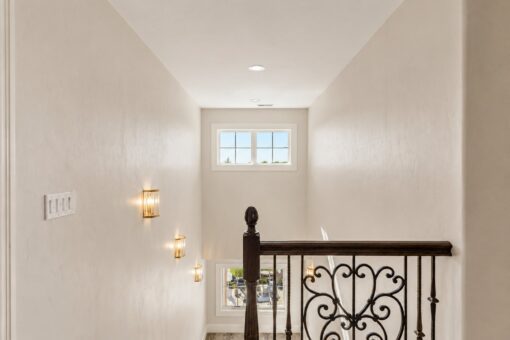Gatsby custom home in Oconomowoc by Kingfogl – 2nd floor - stair hall
