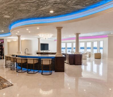 Gatsby custom home in Oconomowoc by Kingfogl – basement - bar - view 2