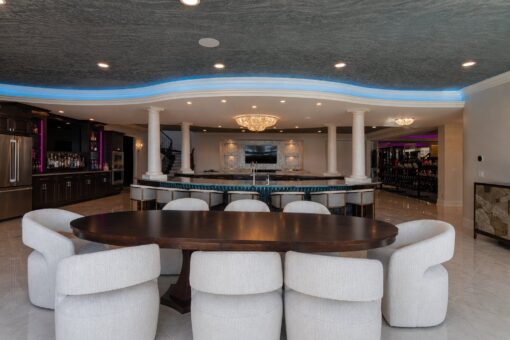 Gatsby custom home in Oconomowoc by Kingfogl – basement - dining