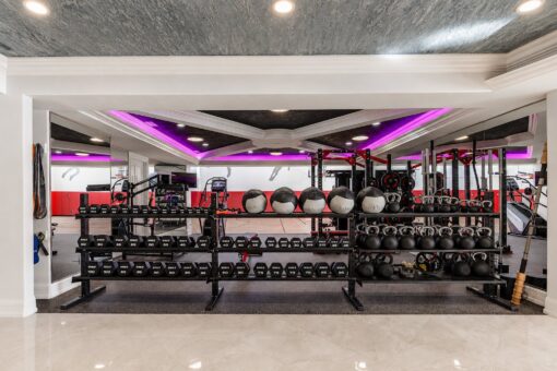 Gatsby custom home in Oconomowoc by Kingfogl – basement - home gym - view 1
