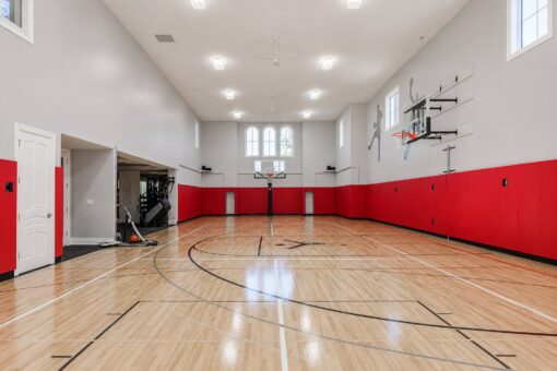 Gatsby custom home in Oconomowoc by Kingfogl – basement - sport court - view 4
