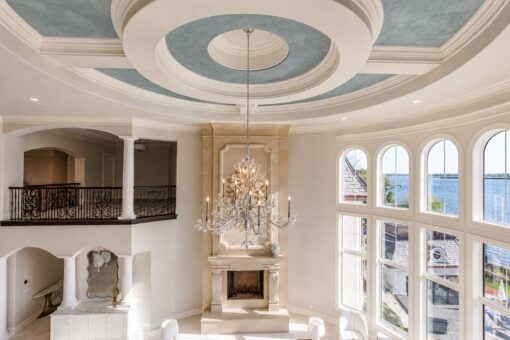 Gatsby custom home in Oconomowoc by Kingfogl – ceiling - great room dome - view 1