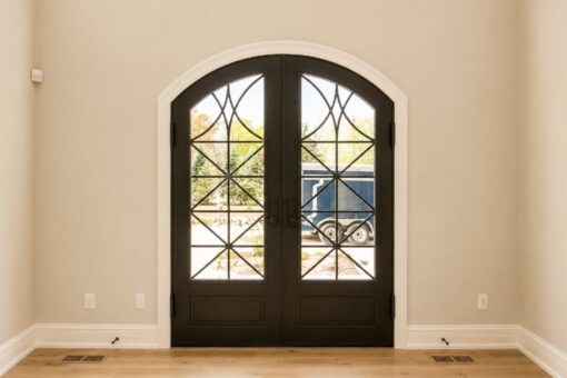 Oriole custom home in Mequon by Kingfogl – 1st floor - foyer - front doors - view 1