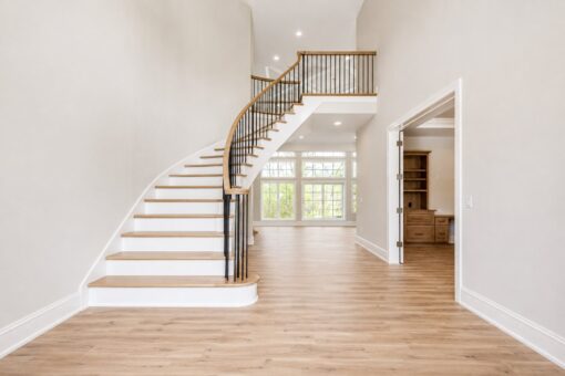 Oriole custom home in Mequon by Kingfogl – 1st floor - foyer - staircase - view 1
