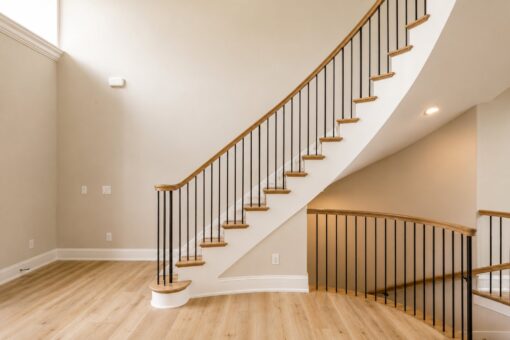 Oriole custom home in Mequon by Kingfogl – 1st floor - foyer - staircase - view 2