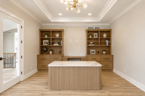 Oriole custom home in Mequon by Kingfogl – 1st floor - office