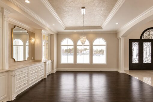 Prescott custom home in Mequon by Kingfogl – dining room buffet