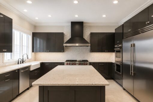 Prescott custom home in Mequon by Kingfogl – prep kitchen