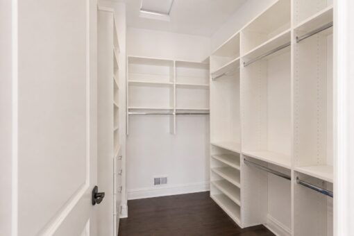Prescott custom home in Mequon by Kingfogl – bedroom closet view 3