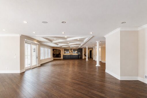 Prescott custom home in Mequon by Kingfogl – lower level rec room view 4