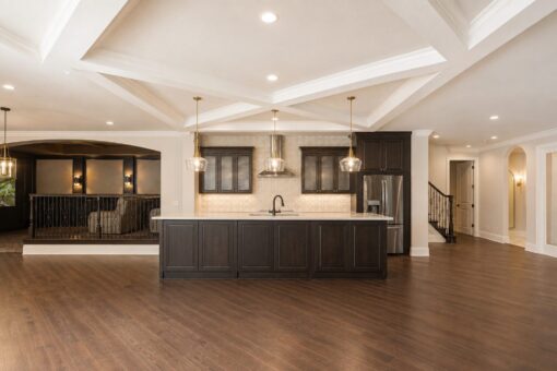Prescott custom home in Mequon by Kingfogl – lower level bar