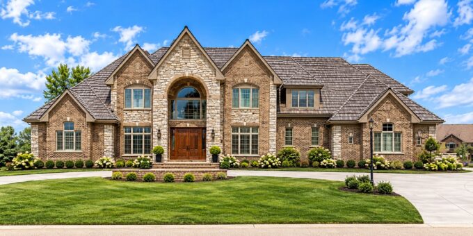 Richland custom home in Brookfield by Kingfogl – front elevation