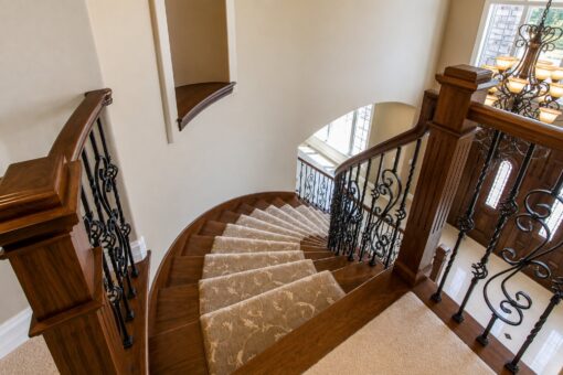 Richland custom home in Brookfield by Kingfogl – 2nd floor - staircase