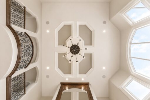 Richland custom home in Brookfield by Kingfogl – ceiling - foyer