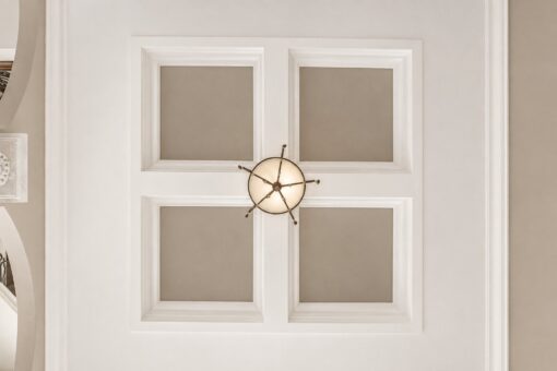 Richland custom home in Brookfield by Kingfogl – ceiling - coffered detail