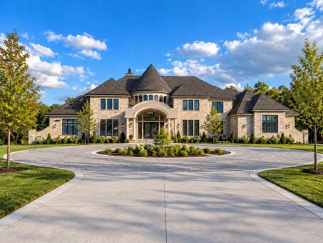 Ridgeline custom home in Menomonee Falls by Kingfogl – front elevation
