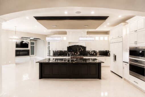 Saddlebrook custom home in Mequon by Kingfogl – kitchen wide view