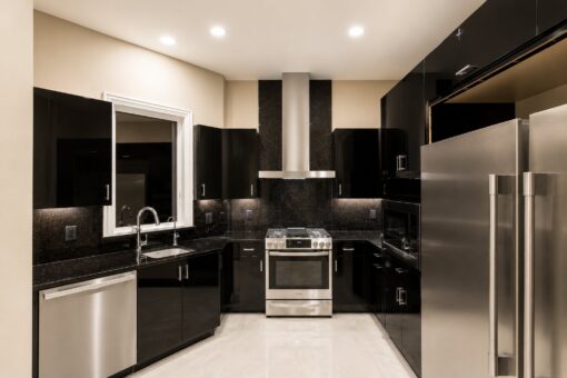 Saddlebrook custom home in Mequon by Kingfogl – prep kitchen view 1