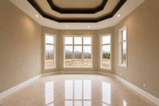 Saddlebrook custom home in Mequon by Kingfogl – primary bedroom view 1