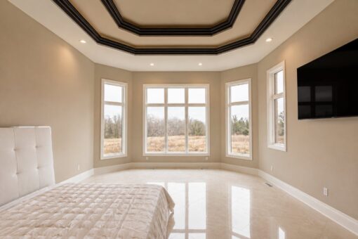 Saddlebrook custom home in Mequon by Kingfogl – primary bedroom view 2