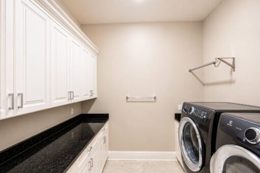 Saddlebrook custom home in Mequon by Kingfogl – 2nd floor laundry room