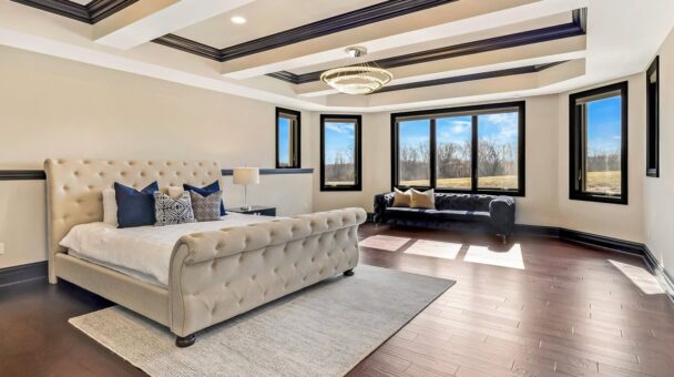 Saddlebrook custom home in Mequon by Kingfogl – basement bedroom