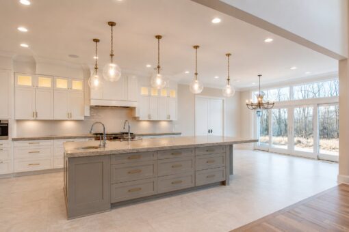 Sanctuary custom home in Menomonee Falls by Kingfogl – kitchen island and breakfast area