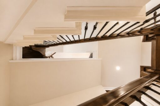 Sanctuary custom home in Menomonee Falls by Kingfogl – staircase looking up