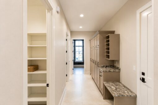 Sanctuary custom home in Menomonee Falls by Kingfogl – mudroom lockers and bench