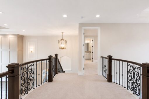 Sanctuary custom home in Menomonee Falls by Kingfogl – 2nd floor hallway bridge