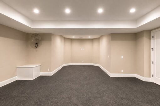 Sanctuary custom home in Menomonee Falls by Kingfogl – basement exercise room view 3